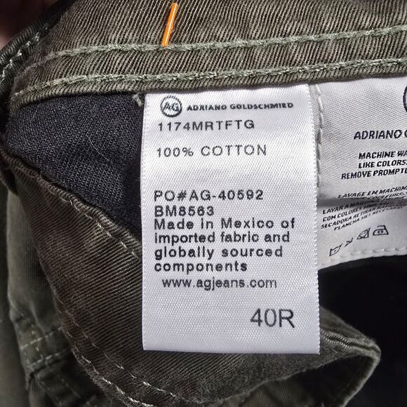 Adriano Goldschmied The Graduate Tailored Leg Jeans Size 40R - Picture 3 of 5